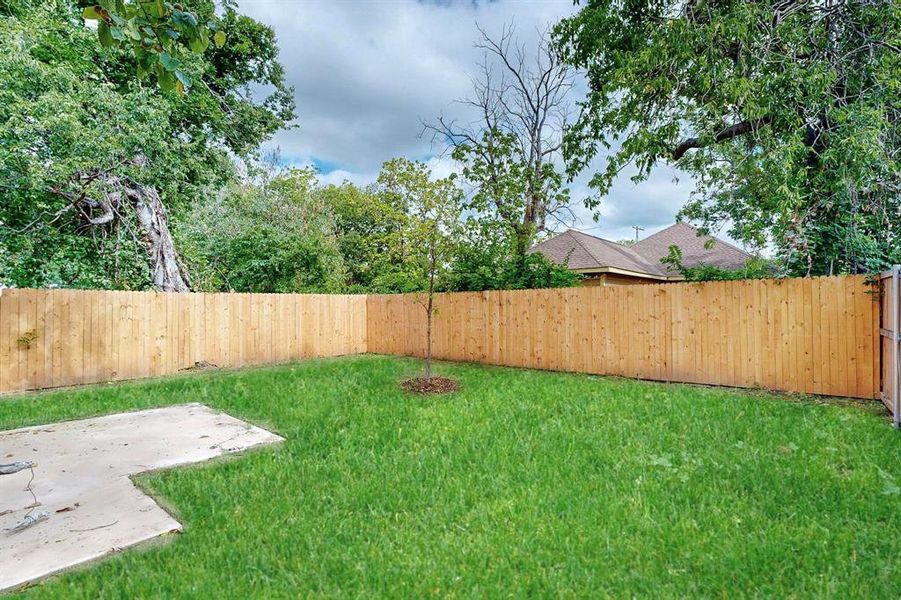 View of yard featuring a patio