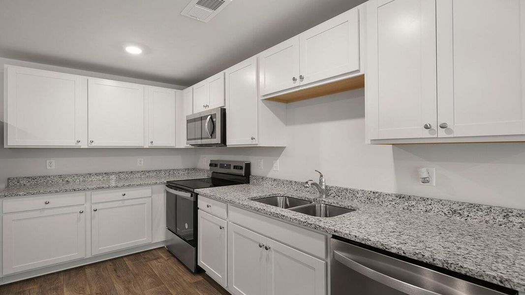 Furnished interior view inside a new home in Center Pointe, Santee (Image 10).
