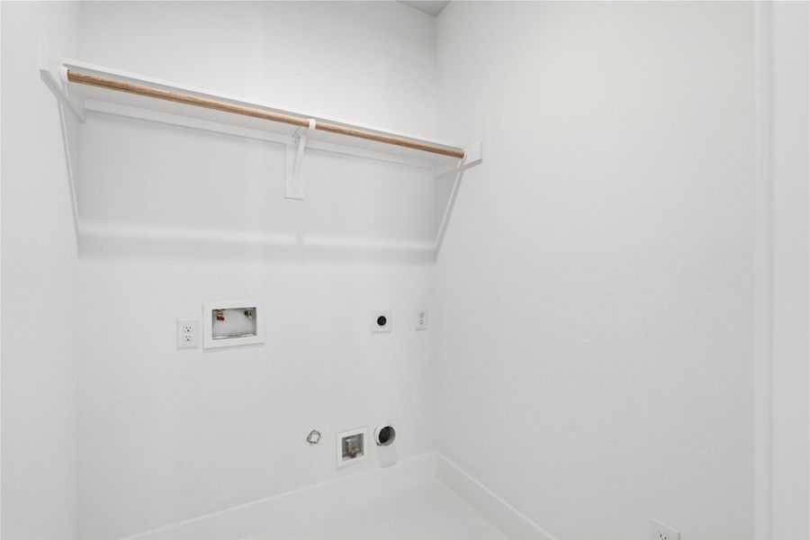 Laundry designed to work harder, with storage already in place