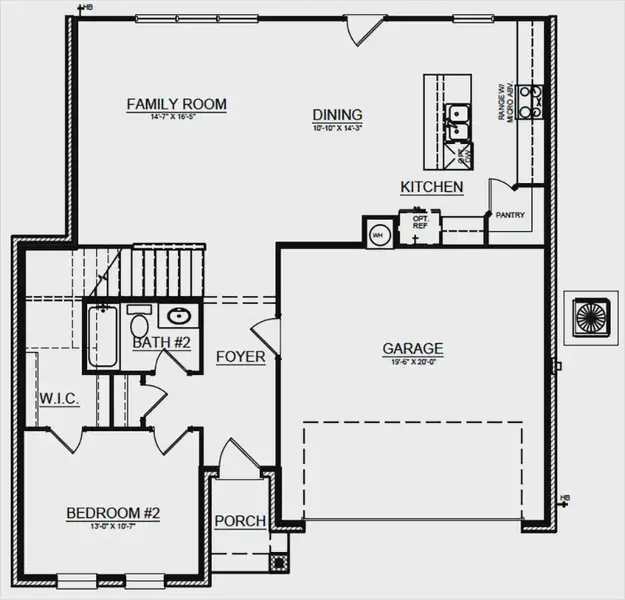 2D floor plan layout for the Kinsley by Cambridge Homes in Rolling Ridge, Van Alstyne, TX (Image 9).