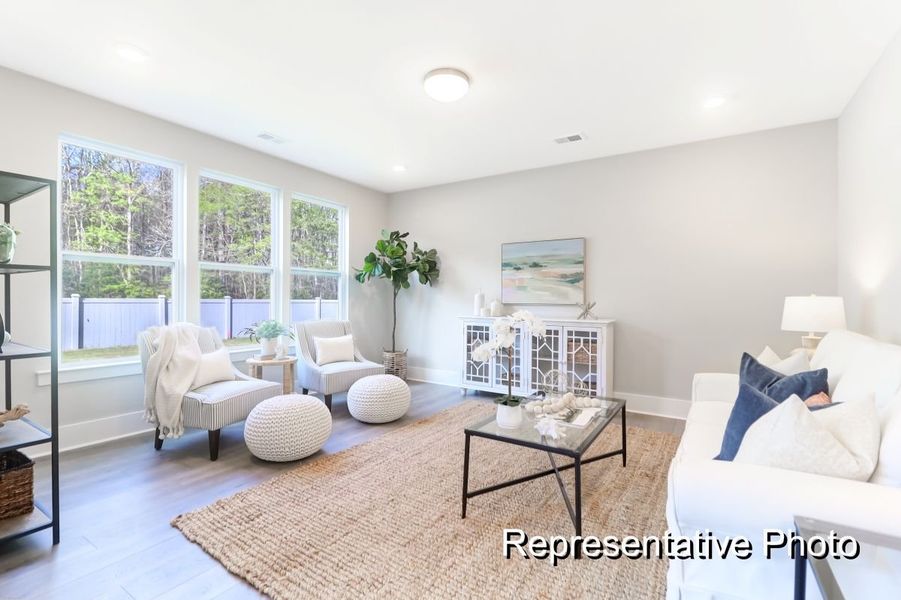 Furnished interior view inside a new home in Homecoming, Ravenel (Image 12).