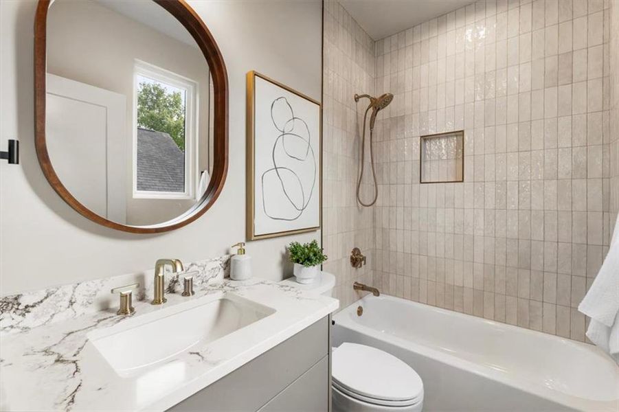 Furnished interior view inside a new home in , Atlanta (Image 13).
