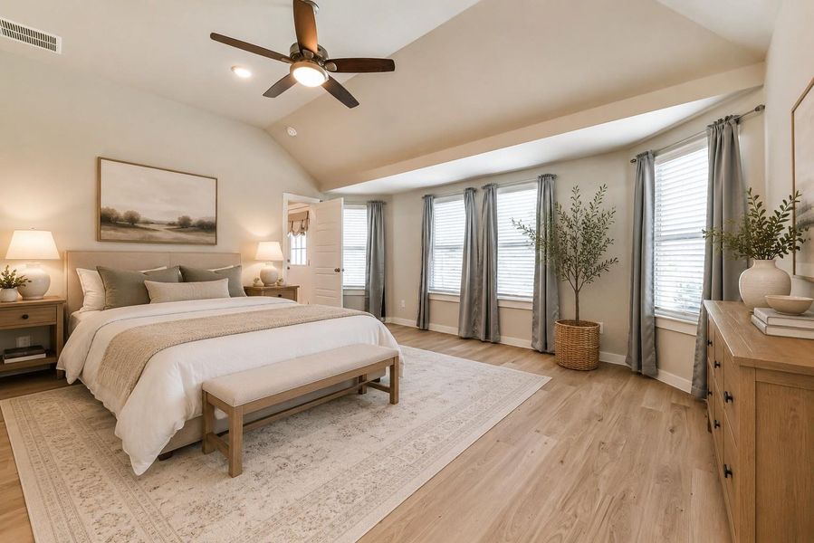 Primary Bed Room virtually staged