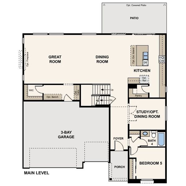 2D floor plan layout of this home in Parkdale Commons, Lafayette, CO (Image 2). 2D floor plan layout of this home in Parkdale Commons, Lafayette, CO (Image 2).