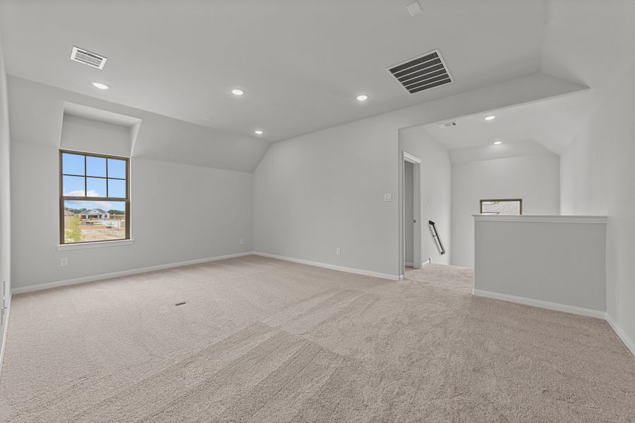 Representative unfurnished interior of a home built from the Wheeler by Cambridge Homes in Ribbonwood, Aubrey (Image 24). Representative unfurnished interior of a home built from the Wheeler by Cambridge Homes in Ribbonwood, Aubrey (Image 24).