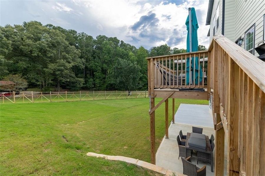 Exterior details and patio area of a home in , Snellville (Image 26).
