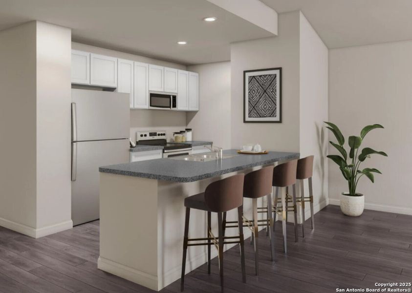 Furnished interior view inside a new home in Las Colinas, Kenedy (Image 3). Furnished interior view inside a new home in Las Colinas, Kenedy (Image 3).