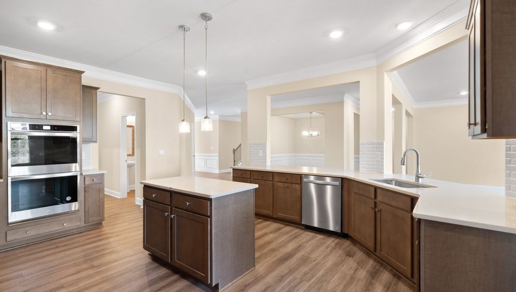 Furnished interior view inside a new home in Campbell Ridge, Piedmont (Image 9). Furnished interior view inside a new home in Campbell Ridge, Piedmont (Image 9).