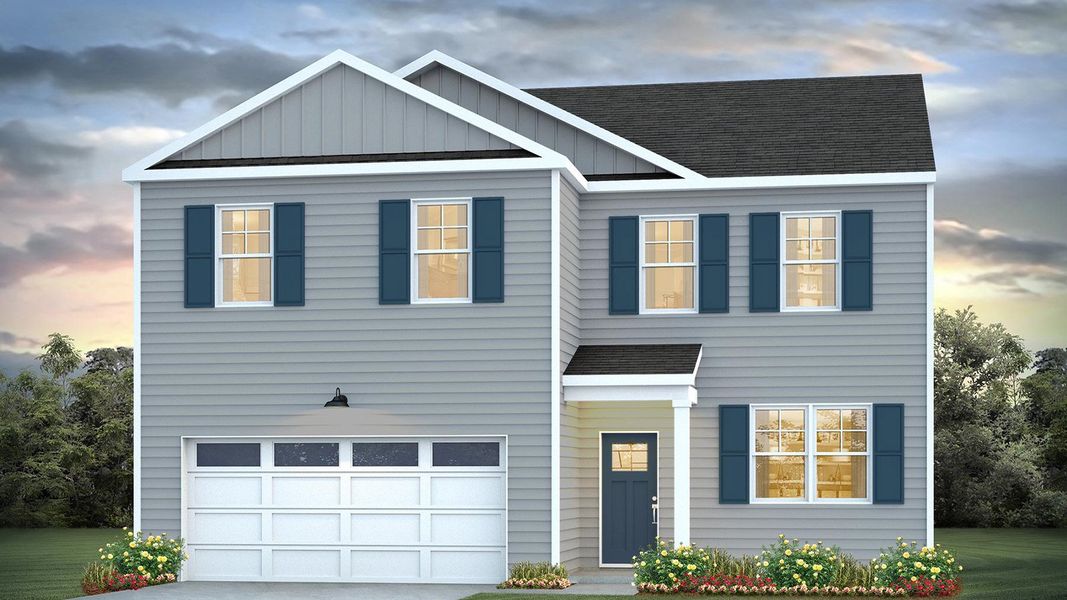 Representative exterior photo of a completed home built from the Galen by D.R. Horton in Altama, Brunswick, GA (Image 2). Representative exterior photo of a completed home built from the Galen by D.R. Horton in Altama, Brunswick, GA (Image 2).