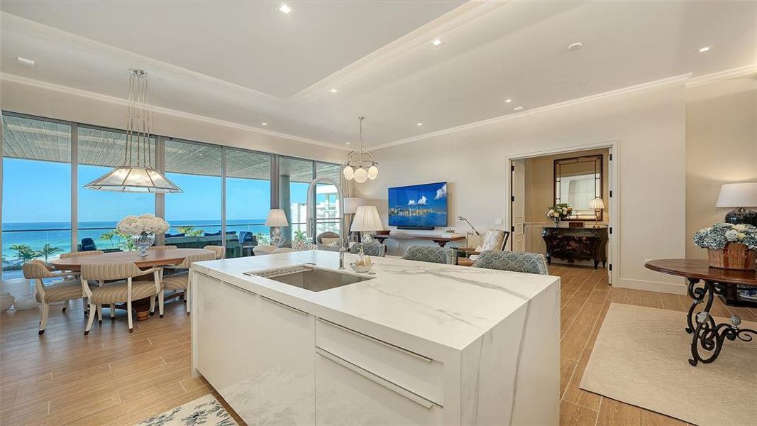 Furnished interior view inside a new home in , Longboat Key (Image 7). Furnished interior view inside a new home in , Longboat Key (Image 7).