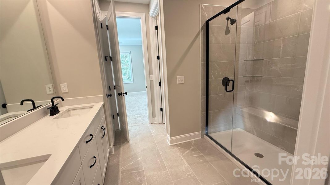 Furnished interior view inside a new home in The Townes at Wade Ardrey, Charlotte (Image 9).