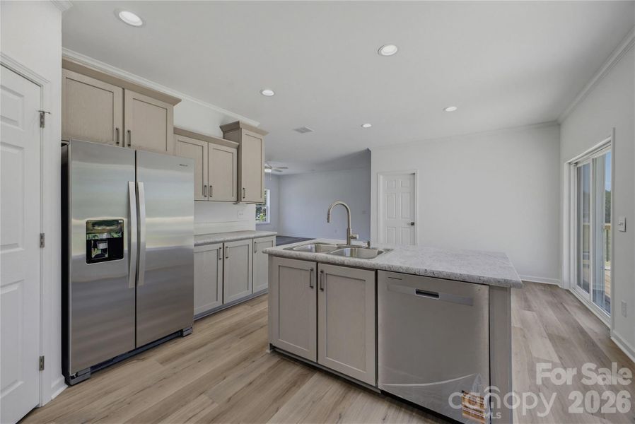 Furnished interior view inside a new home in , Newton (Image 10).