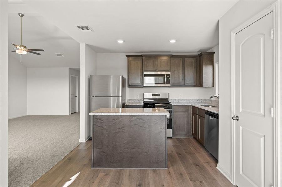 Furnished interior view inside a new home in Cresson Estates, Cresson (Image 3).