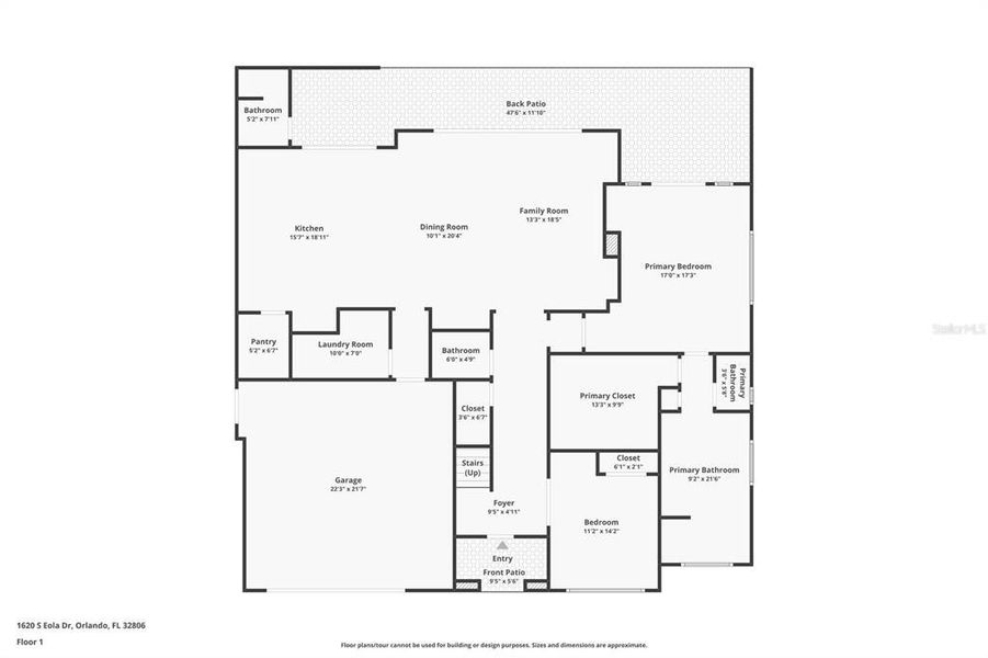 2D floor plan layout of this home in , Orlando, FL (Image 5). 2D floor plan layout of this home in , Orlando, FL (Image 5).