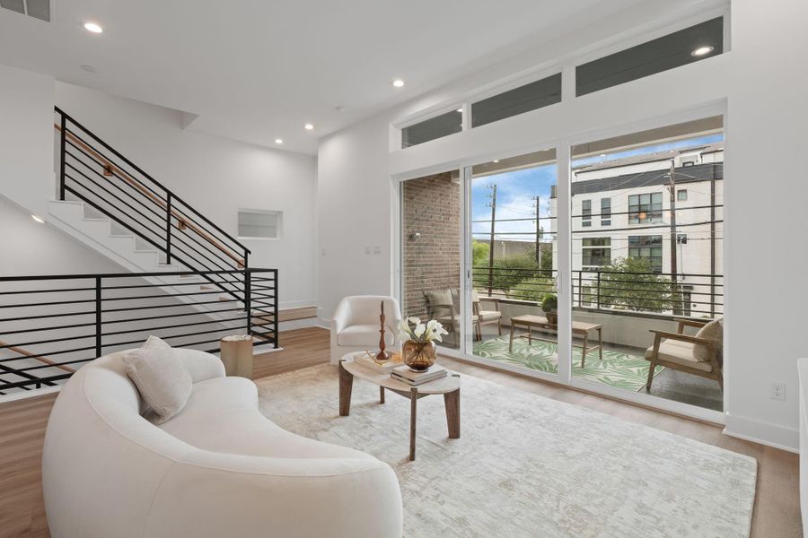 Furnished interior view inside a new home in , Houston (Image 9). Furnished interior view inside a new home in , Houston (Image 9).