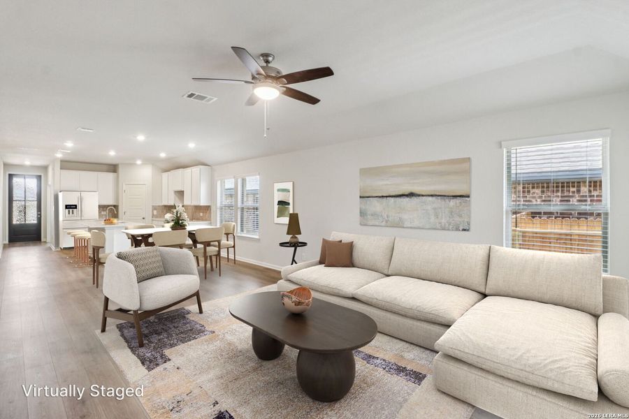 Furnished interior view inside a new home in Kallison Ranch, San Antonio (Image 13).