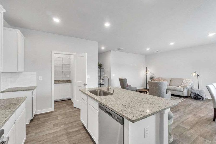 Furnished interior view inside a new home in The Woodlands Preserve, Jackson (Image 16).