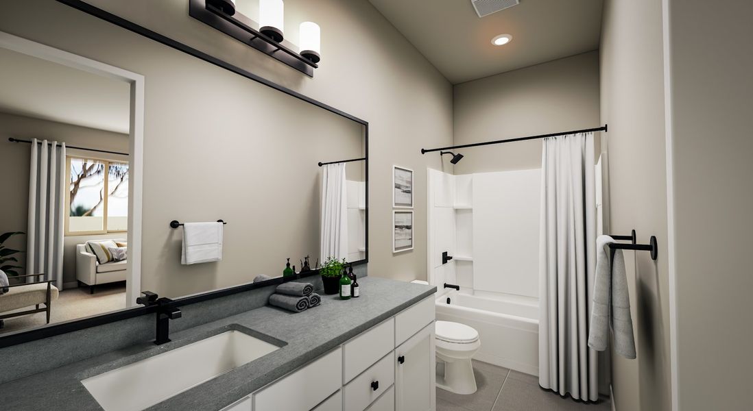 Representative furnished interior of a home built from the Dahlia Plan 5006 by Tri Pointe Homes in Soleo, San Tan Valley (Image 16).