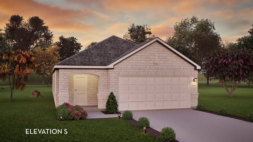 Front exterior of a new home in Westridge, McKinney, TX, highlighting curb appeal (Image 2). Front exterior of a new home in Westridge, McKinney, TX, highlighting curb appeal (Image 2).