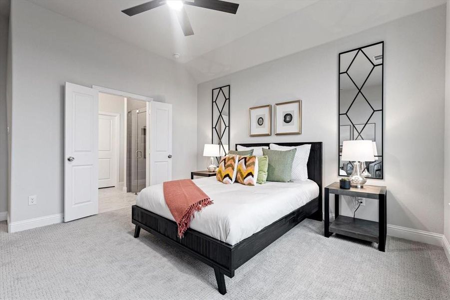 Furnished interior view inside a new home in University Park at Northpointe, Denton (Image 17).