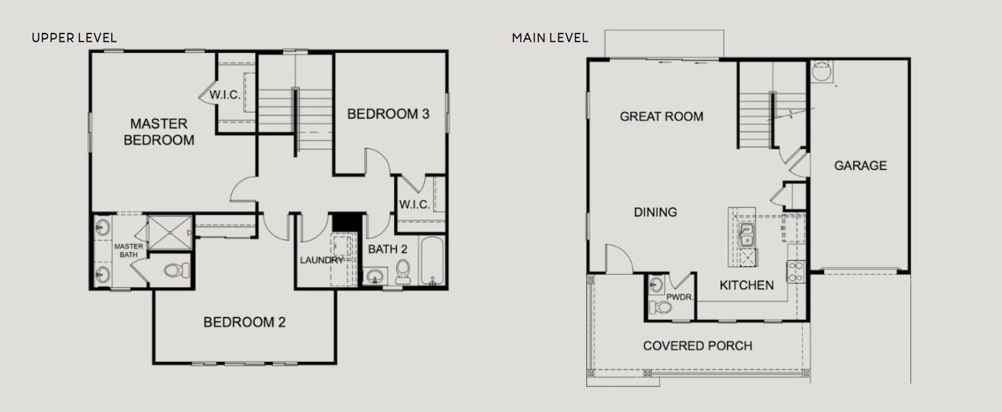 2D floor plan layout for the Cheery Lynn 2A by Encanto Living in Encanto at Bell Park, Phoenix, AZ (Image 2).
