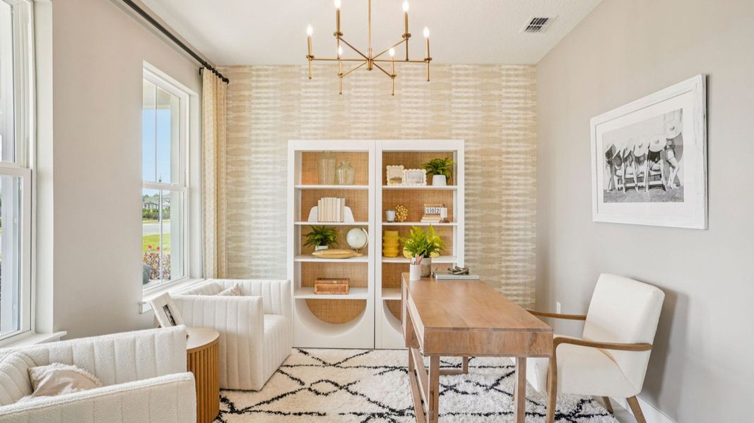 Representative furnished interior of a home built from the Tupelo by DRB Homes in Lakeside at Satilla, St. Cloud (Image 12).