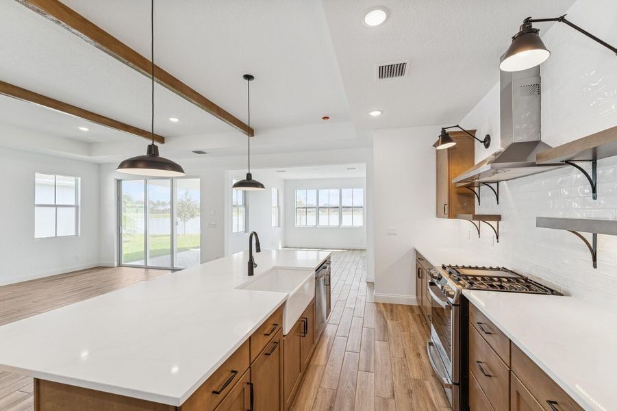 Great Room, Dining Room, Kitchen