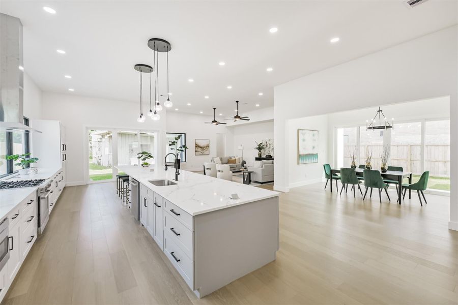 Furnished interior view inside a new home in , Houston (Image 11).