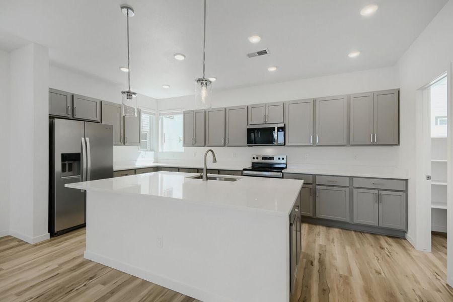 Furnished interior view inside a new home in Central Park, Denver (Image 4). Furnished interior view inside a new home in Central Park, Denver (Image 4).