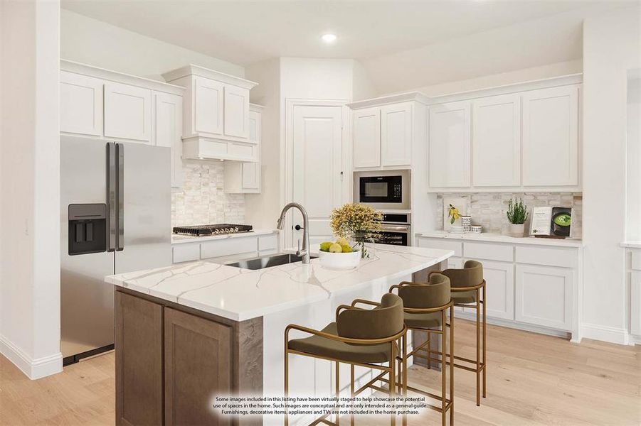 Furnished interior view inside a new home in Windsong Ranch Classic 61, Prosper (Image 16).