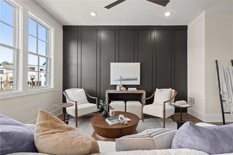 Furnished interior view inside a new home in , Alpharetta (Image 32). Furnished interior view inside a new home in , Alpharetta (Image 32).