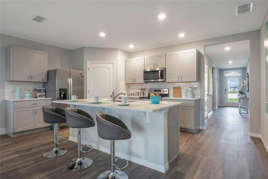 Furnished interior view inside a new home in Kindred, Kissimmee (Image 9). Furnished interior view inside a new home in Kindred, Kissimmee (Image 9).