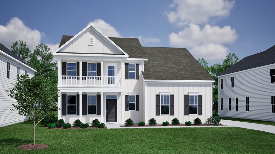 Representative exterior photo of a completed home built from the Nottely - Vanguard Collection by Mungo Homes in Hanes Lake, Winston-Salem, NC (Image 18). Representative exterior photo of a completed home built from the Nottely - Vanguard Collection by Mungo Homes in Hanes Lake, Winston-Salem, NC (Image 18).