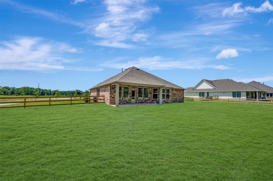 Exterior details and patio area of a home in Lone Star Landing, Montgomery (Image 26). Exterior details and patio area of a home in Lone Star Landing, Montgomery (Image 26).