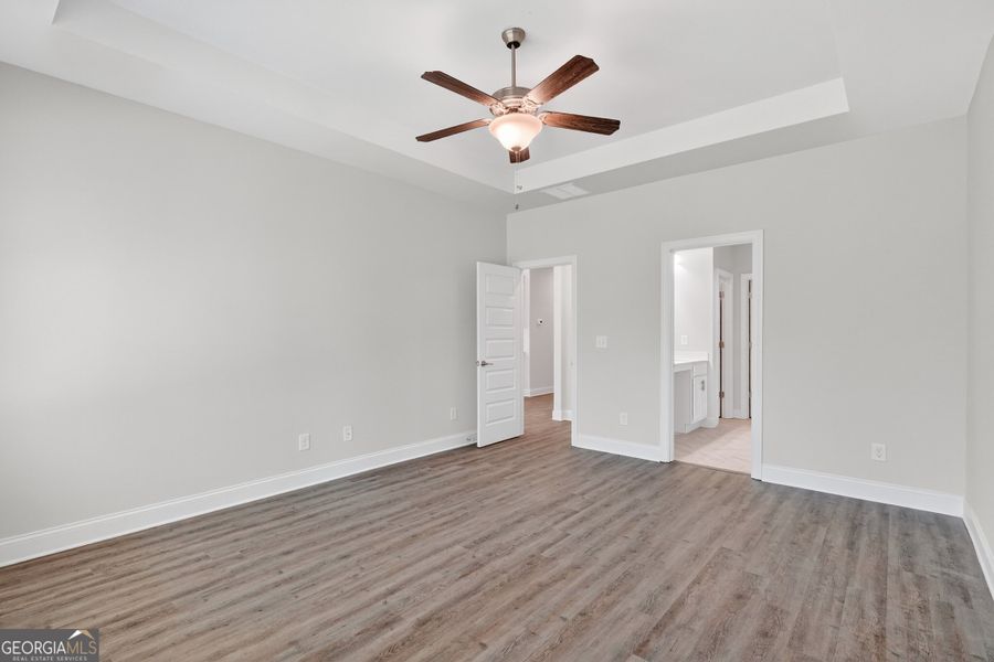 Spacious, unfurnished interior of a new home in Stone Brooke, Gray (Image 21).