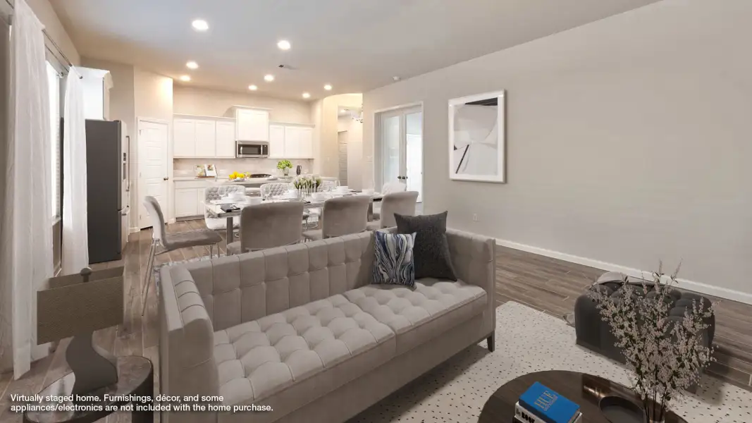 Furnished interior view inside a new home in Austin Point, Richmond (Image 5). Furnished interior view inside a new home in Austin Point, Richmond (Image 5).