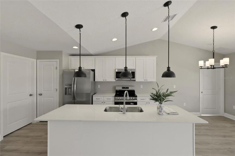 Furnished interior view inside a new home in , Sebring (Image 8).