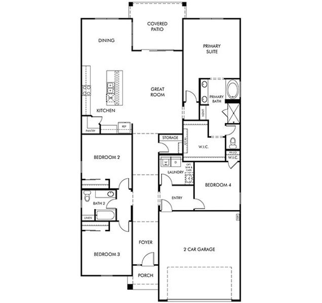 2D floor plan layout for the Onyx by Meritage Homes in Paloma Creek - Reserve Series, Surprise, AZ (Image 3). 2D floor plan layout for the Onyx by Meritage Homes in Paloma Creek - Reserve Series, Surprise, AZ (Image 3).