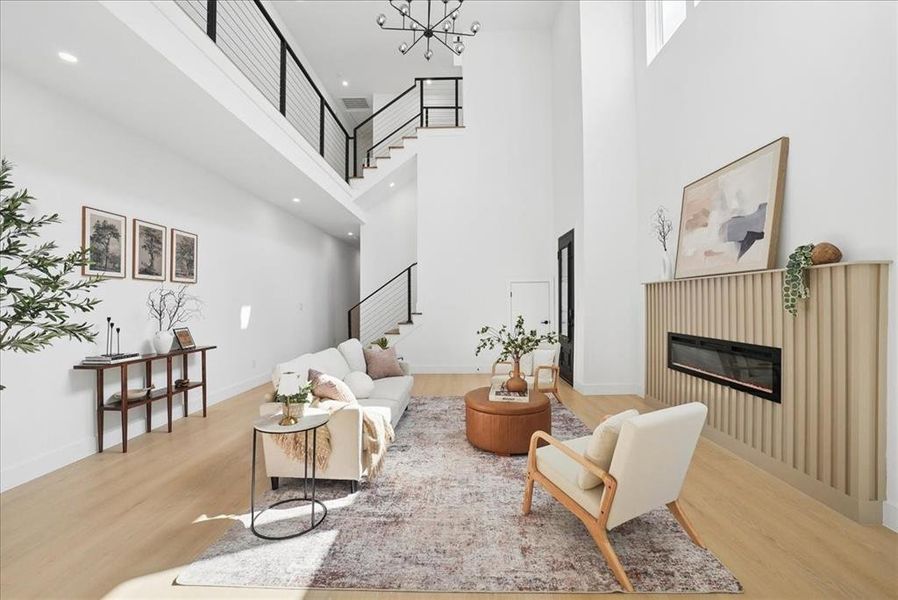 Furnished interior view inside a new home in , Dallas (Image 15).