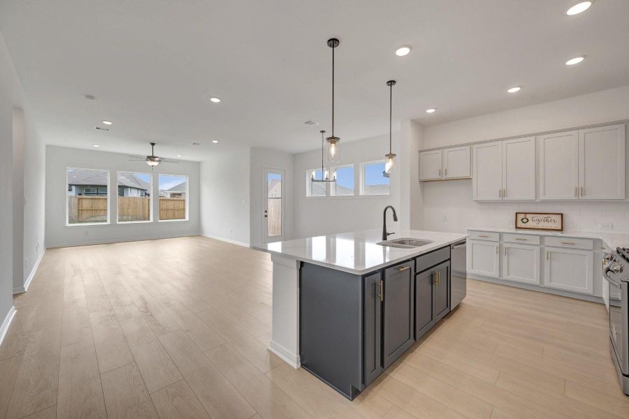 Furnished interior view inside a new home in Jordan Ranch - Terrace Collection, Fulshear (Image 8).