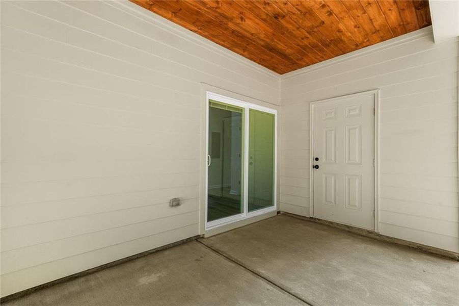 Exterior details and patio area of a home in , Atlanta (Image 24).