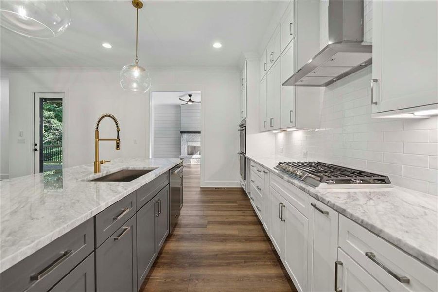 Furnished interior view inside a new home in , Cumming (Image 3). Furnished interior view inside a new home in , Cumming (Image 3).