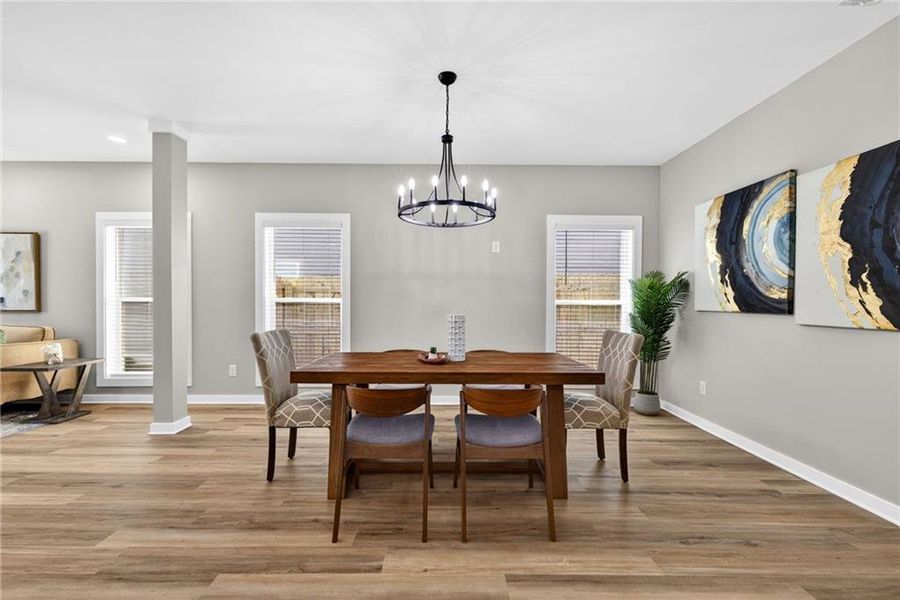 Furnished interior view inside a new home in , Hapeville (Image 13).
