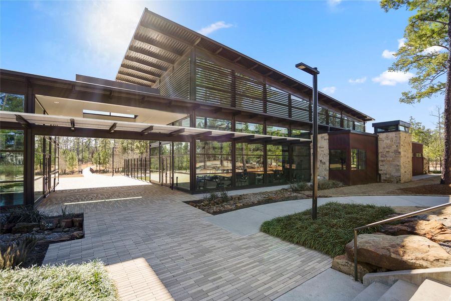 The Woodlands Hills is a 2,000-acre forested master planned community, featuring 112 acres of open space, 20 neighborhood parks, a 17-acre Village Park and an activity center with event space and fitness facility.