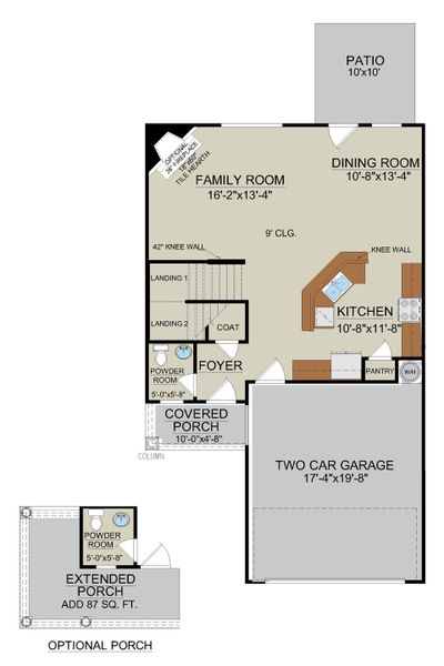 Madison Floor Plan First Floor Layout | Ernest Homes