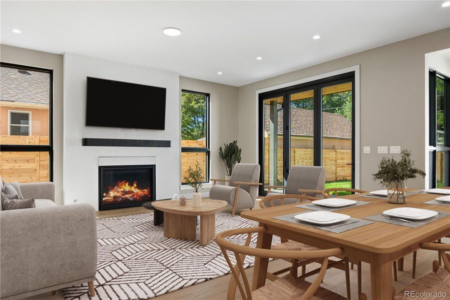 Furnished interior view inside a new home in , Denver (Image 11).
