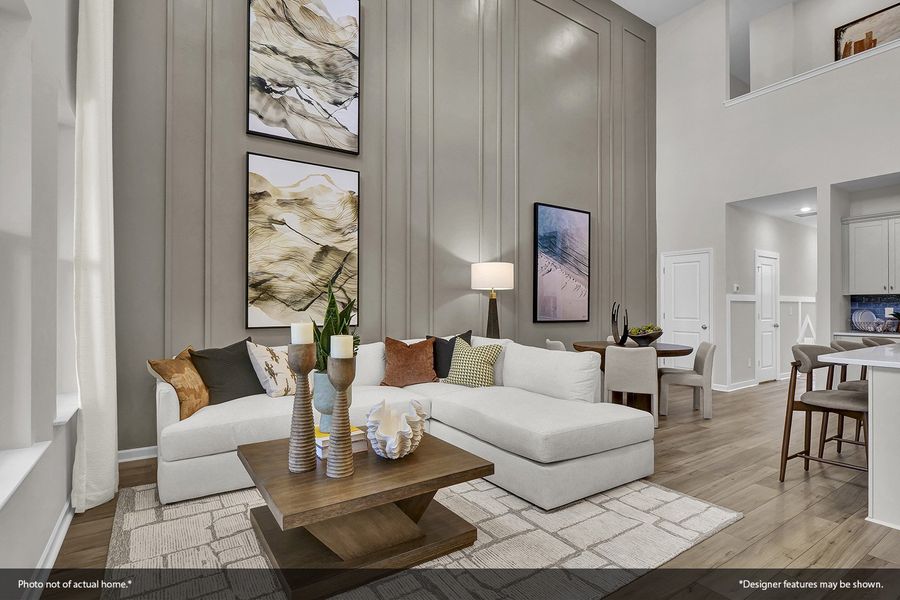 Furnished interior view inside a new home in Ovation at Sweetbrier, Durham (Image 11).