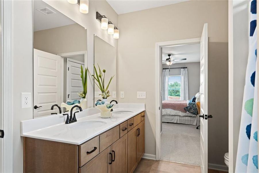 Furnished interior view inside a new home in Sagebrook, Powder Springs (Image 41).