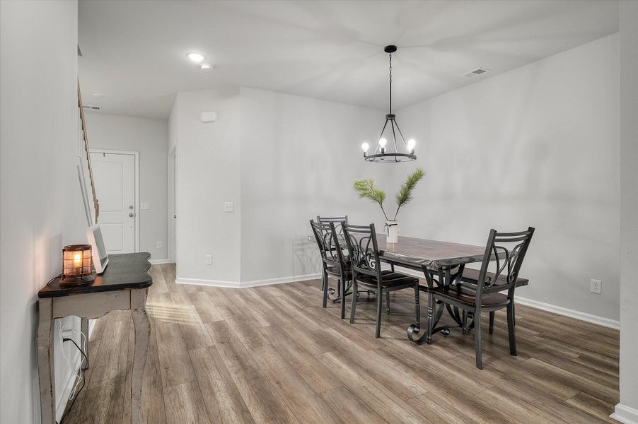 Furnished interior view inside a new home in Limehouse Village: Arbor Series, Summerville (Image 29). Furnished interior view inside a new home in Limehouse Village: Arbor Series, Summerville (Image 29).