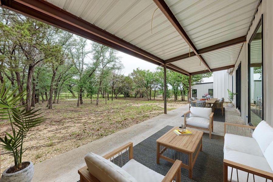 Patio Virtually staged